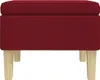 vidaXL Hocker mit Holzbeinen Weinrot Stoff Produktbild-Vorschau 3