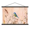 MuchoWow® Textilposter Vogel - Blaumeise - Schilf 150x100 Produktbild-Vorschau 1