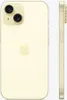A yellow iPhone 15 is shown from the back and side. Produktbild-Vorschau