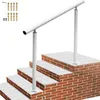 Aluminiowa poręcz schodowa zewnętrzna poręcz 4 nogi biała Podgląd zdjęcia produktu 1