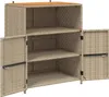 vidaXL Szafka z drzwiami Beżowa 70 x 50 x 87 cm Poliester i Podgląd zdjęcia produktu 4