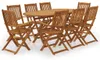 vidaXL set da pranzo da giardino 9 pezzi pieghevole in Anteprima dell’immagine prodotto 7