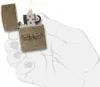 ZIPPO - Zippo Stamped Antique Brass - zapaľovač Storm Náhľad obrázku produktu 6