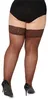 Bellivalini Damen halterlose Strümpfe mit Spitze Plus Size Produktbild-Vorschau 3