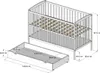 Babyzimmer Set mit Babybett 120cm x 60 cm und Produktbild-Vorschau 7