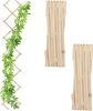 Relaxdays Rankgitter ausziehbar, 3er Set, 180x30 cm, Holz, Produktbild-Vorschau 1