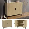 Kommode  Vicco Lennox Eiche 80 x 69 cm mit 2 Türen, Model Produktbild-Vorschau 2