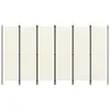 vidaXL 6 pezzi divisori per ambienti bianco crema 300x180 Anteprima dell’immagine prodotto 2
