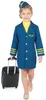 Blaues Stewardess Kostüm für Mädchen M 7-9 Jahre (120-130 Produktbild-Vorschau 3