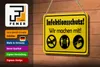 Blechschild Hinweis 18x12cm Infektionsschutz Wir machen mit Produktbild-Vorschau 3