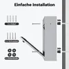 Skrzynka na listy Wiltec w kolorze srebrnym 215x320x90mm Podgląd zdjęcia produktu 15