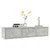 The Living Store Wand-Schubladenregal Betongrau 88x26x18,5 Produktbild-Vorschau 4