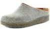A single gray slipper with an orange trim is shown against a white background. Produktbild-Vorschau