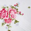 HOMESCAPES Frottee Duschtuch mit rosa Vintage Blumen-Print Produktbild-Vorschau 2
