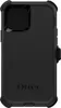 A black Otterbox Defender case for an iPhone is shown from the back. Anteprima dell’immagine prodotto