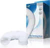 A white flexible air venting hose is shown with its packaging. Produktbild-Vorschau