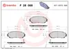 BREMBO Bremsbeläge Satz Vorne für HONDA CR-V III (RE) P 28 Produktbild-Vorschau 8
