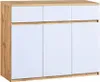 Commode combinée CARYM - chêne wotan / blanc Voir les images du produit 1