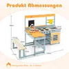 COSTWAY Cucina da gioco per bambini, cucina giocattolo in Anteprima dell’immagine prodotto 2