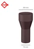 INEFA Reduzierstück Fallrohr, PVC DN100/75 Dunkelbraun Produktbild-Vorschau 2