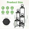 Pflanzenregal Outdoor 5 Etagen Metall Pflanzenständer Produktbild-Vorschau 7
