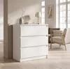 Comodà moderna con 3 cassetti | Comodà bianca | Comodà a Anteprima dell’immagine prodotto 14
