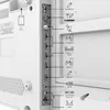 Close-up view of the back panel of a television, showing various ports and their labels. Náhled obrázku produktu