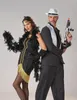 Costume Charleston da donna anni '20 nero-oro - L Anteprima dell’immagine prodotto 4