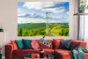 MuchoWow® Poster Ein Feld von Windmühlen in der grünen Produktbild-Vorschau 3