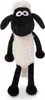A stuffed toy sheep standing against a white background. Produktbild-Vorschau