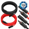 SIGA Solarkabel 6mm² 3m Verlängerungskabel Set Rot & Produktbild-Vorschau 1