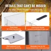 Collage of images highlighting features of a deep fryer basket and its accessories. Produktbild-Vorschau