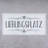 Wandbild 40x20cm Lieblingsplatz Spruch Deko Wandschild Bild Produktbild-Vorschau 2
