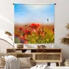 MuchoWow® Wandteppich Wandbehang Mohnblumen unter einem Produktbild-Vorschau 6