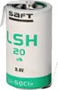 Batteria Saft al litio 3,6V LSH 20 D - Cella con etichetta Anteprima dell’immagine prodotto 2