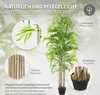 Bamboo Kunstpflanze 180 cm mit echtem Holzstamm Design Produktbild-Vorschau 4