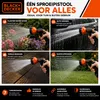 BLACK+DECKER Sproeikop met 3 Tuinslang Koppelingen - 7 Productafbeelding-voorbeeld 7
