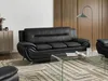 BELIANI 6-Sitzer Sofa Set Schwarz Kunstleder Lederoptik Produktbild-Vorschau 4