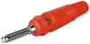 goobay Bananen Stecker mit Querloch 4 mm trittfest rot Voir les images du produit 1