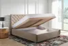 ADIDAR Emilia Polsterbett 160x200cm Doppelbett Metall - Produktbild-Vorschau 2