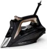 A studio shot of a black and gold Rowenta iron against a white background. Produktbild-Vorschau