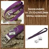 10 Bandklemmen 25mm mit Schlüsselring Schlüsselband Gurtbandklemmen Klemmanhänger DIY Produktbild-Vorschau