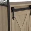 Relaxdays Sideboard mit Schiebetüren, HBT: 80 x 100 x 33 Produktbild-Vorschau 7