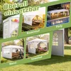 QEENTOE, gazebo da giardino 3x6 metri, bianco, tenda in Anteprima dell’immagine prodotto 6