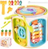 Malplay Cube d'éveil moteur Jouet interactif Montessori Voir les images du produit 1