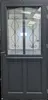 Porte d'entree Bois vitree, Sandro gris RAL7016, H215 x L90 Voir les images du produit 2
