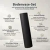 Leewadee Bodenvasen 2er Set aus Metall in schwarz Produktbild-Vorschau 3
