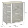 HOMCOM Kommode, dressoir, met 7 lades, metalen frame, Productafbeelding-voorbeeld 3