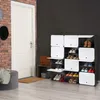 Skříň na boty Relaxdays, 24 přihrádek s dvířky, modulární Náhled obrázku produktu 2