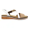 Rieker Damen Keil-Sandaletten Weiß/Beige Voir les images du produit 61